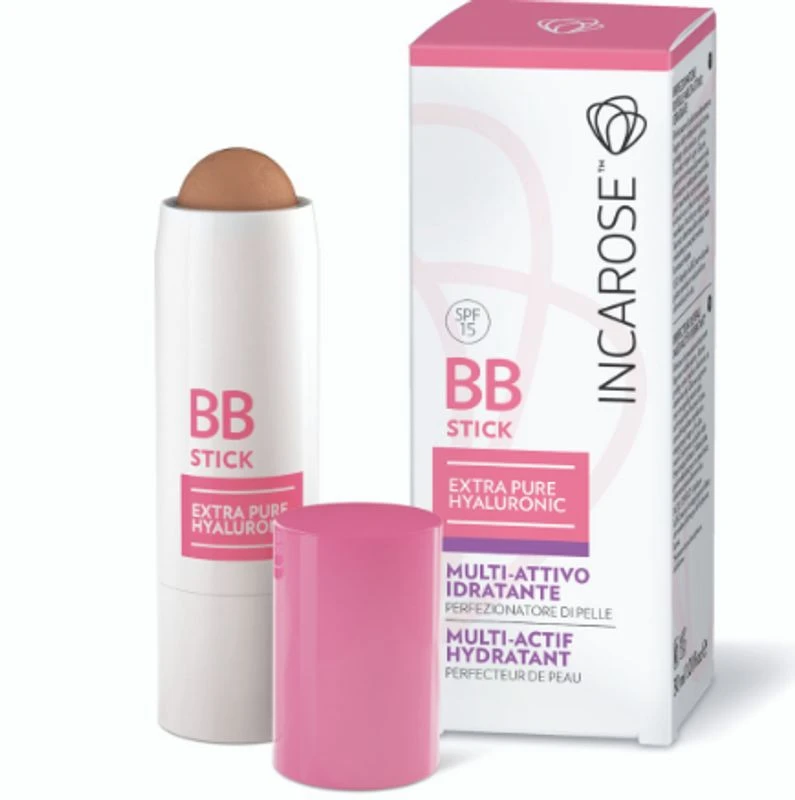 Incarose BB Stick Extra Pure Hyaluronic SPF 15 Multi-attivo Idratante Medium 1 Incarose BB Stick Extra Pure Hyaluronic SPF 15 Multi-attivo Idratante Medium