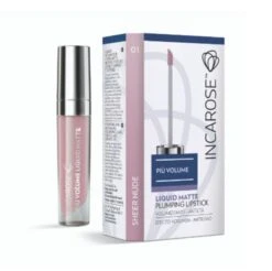 Incarose Liquid Matte Plumping Lipstick Rossetto Liquido N.01 Sheer Nude