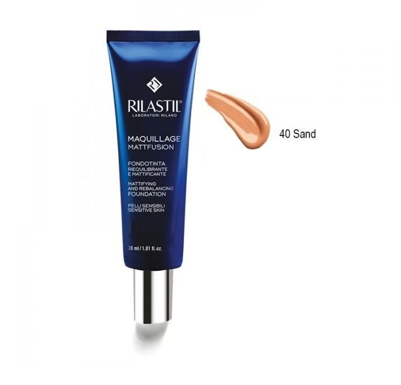 Rilastil Maquillage Mattfusion Fondotinta Riequilibrante E Mattificante N.40 Sand 1 Rilastil Maquillage Mattfusion Fondotinta Riequilibrante E Mattificante N.40 Sand